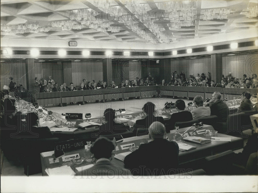 1972 Press Photo International Economic Conference Opens Paris - Historic Images