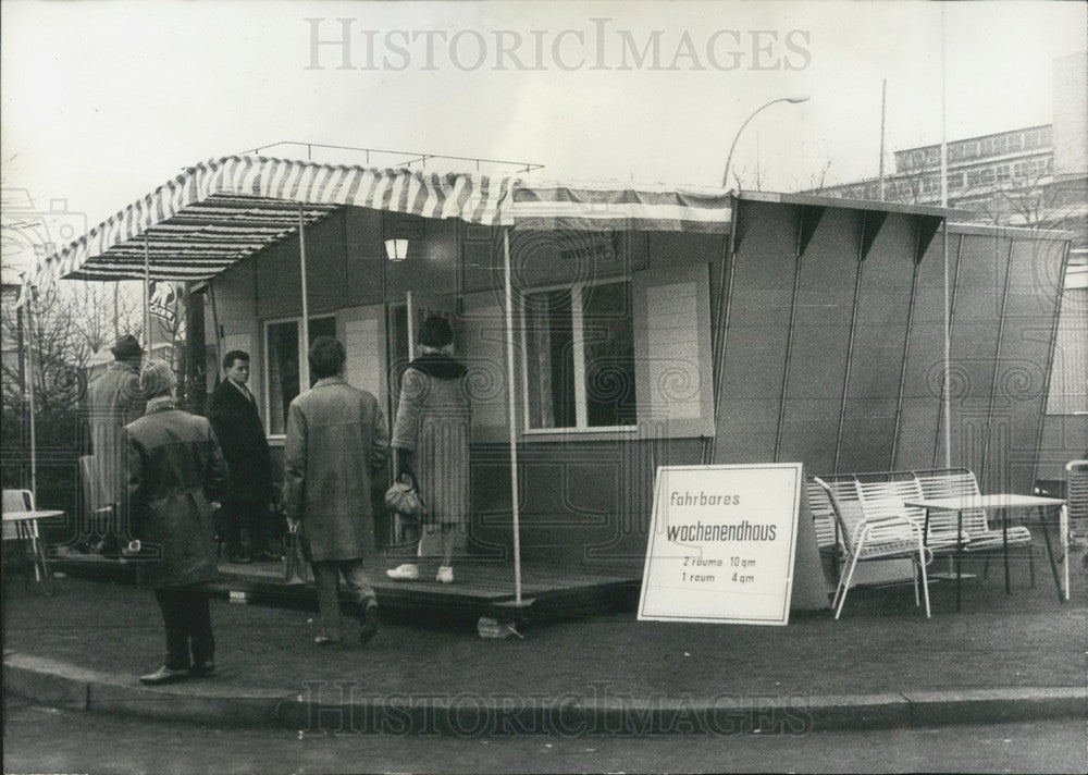 Press Photo Mobile House Exhibited at Leipzig Spring Fair. - Historic Images