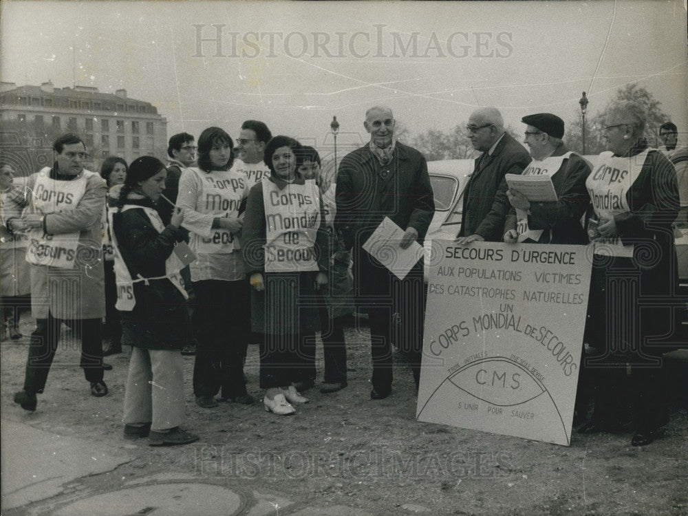 1971, Campaign to Help People Affected by Natural Disasters - Historic Images