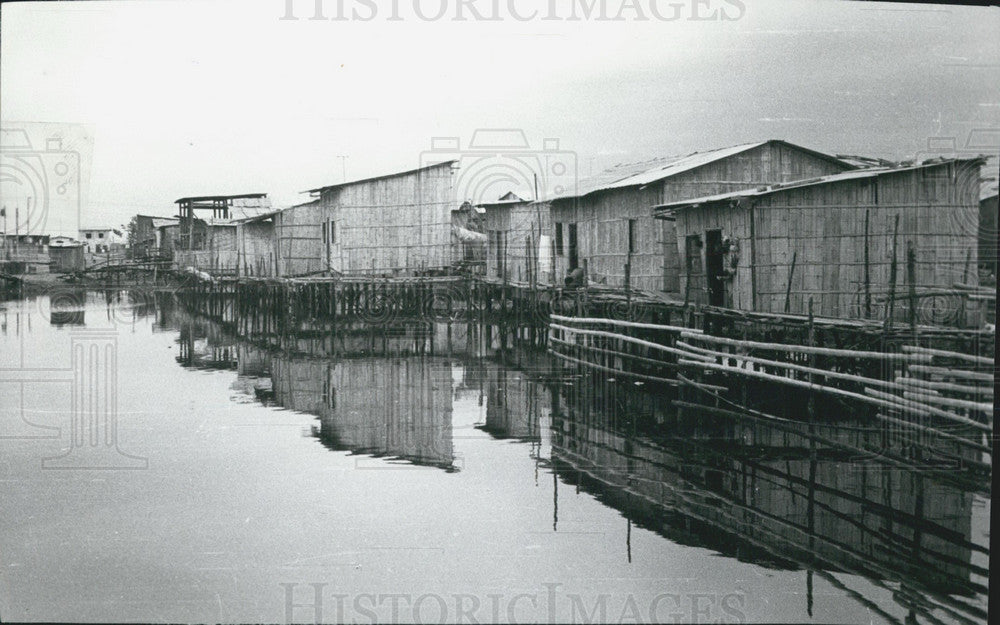 Press Photo Poverty-stricken area of Guayaquil, Ecuador-Historic Images