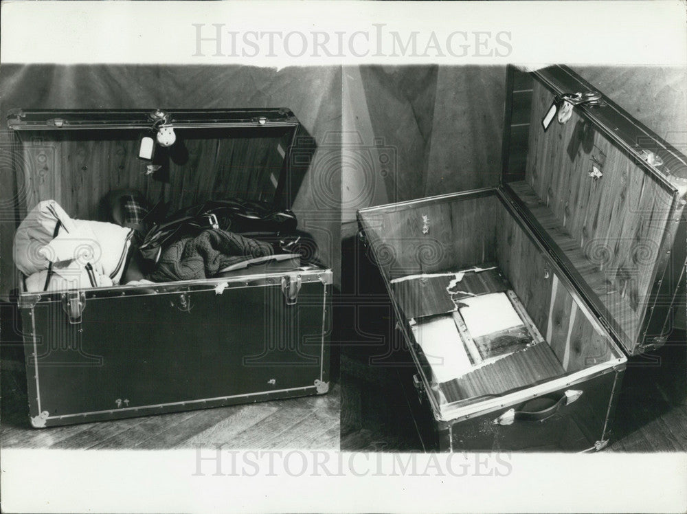1971 Press Photo Trunk Filled with 90million Francs Worth of Heroin-Historic Images