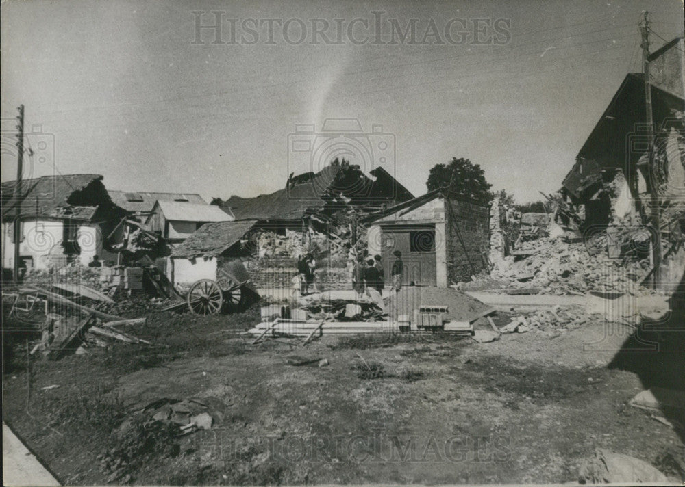 1967, Arette Village After Violent Earthquake - Historic Images