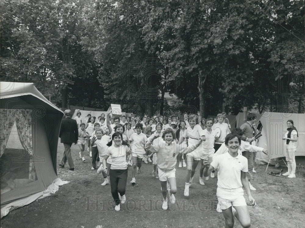 1971 Press Photo Young Tennis Players From Across France At Roland-Garros - Historic Images