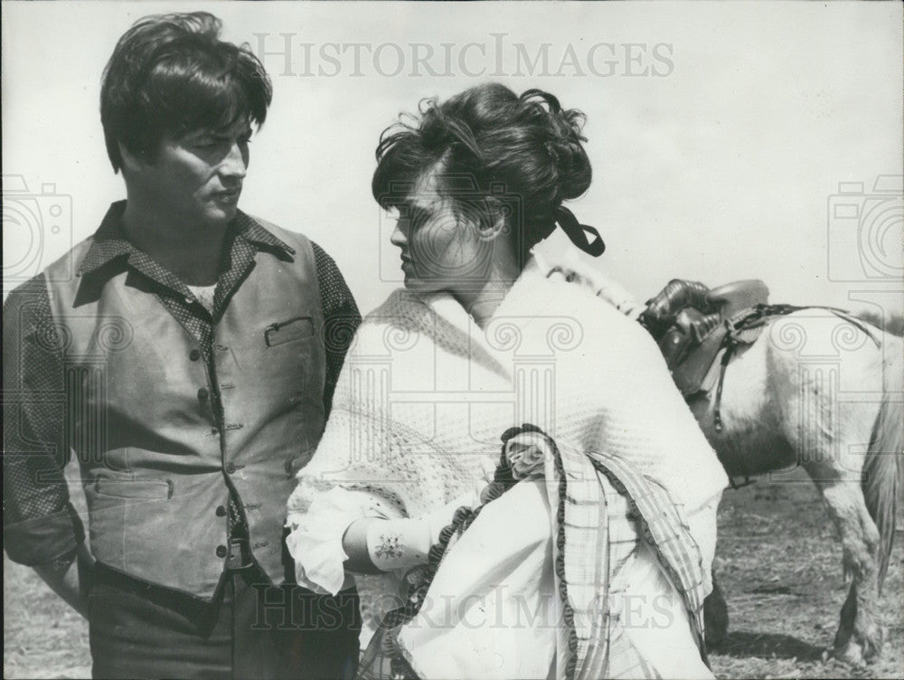 1967, Catherine Rouvel Pierre Brisse Film "Regret of Pierre Guilhem" - Historic Images