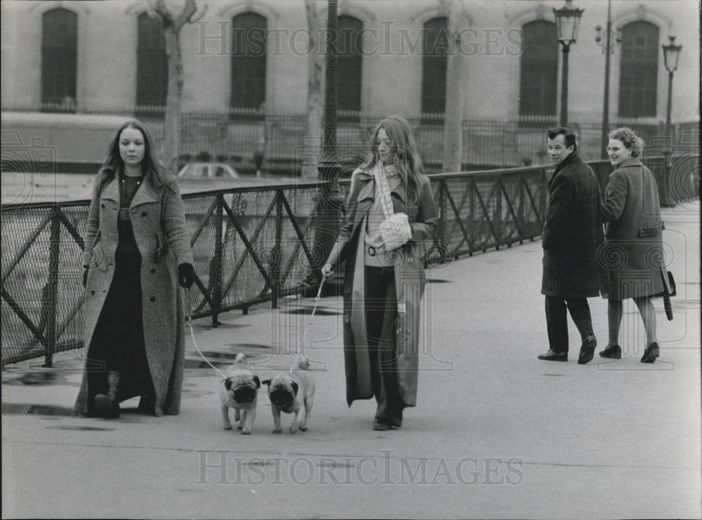 1970, Full-Length Coats and Mini-Dogs - Historic Images