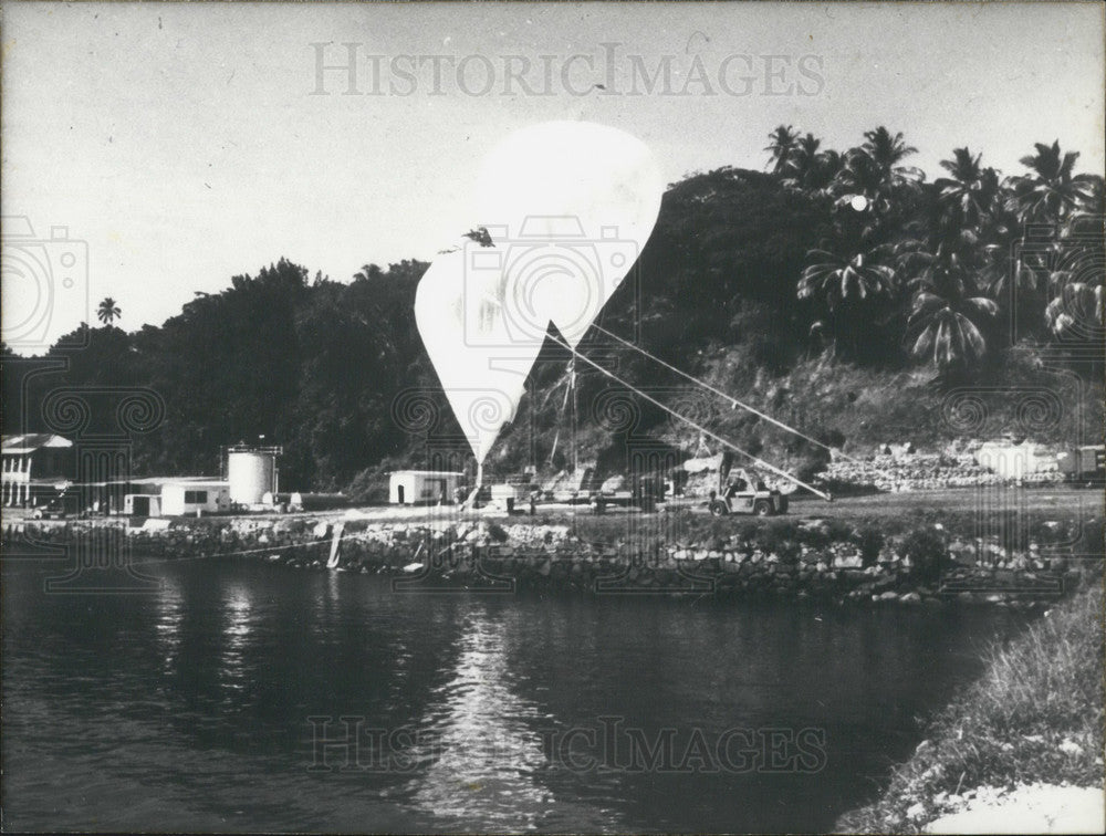 1973, Weather Balloons Launched Study Upper Atmosphere - Historic Images