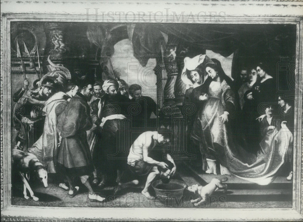 1967, One of Four Stolen Painting by Rubens Beheading of Cyrus"" - Historic Images