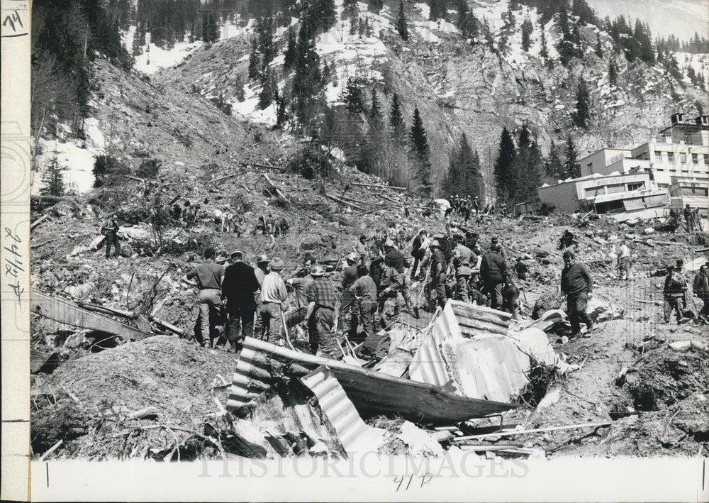 1970, Landslide Devastation on the Plateau d'Assy - Historic Images