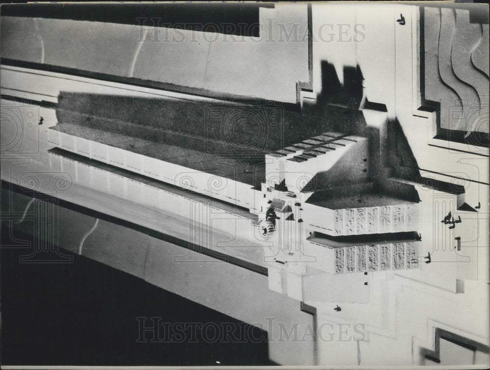 1957 Model of the Christopher Columbus Memorial - Historic Images