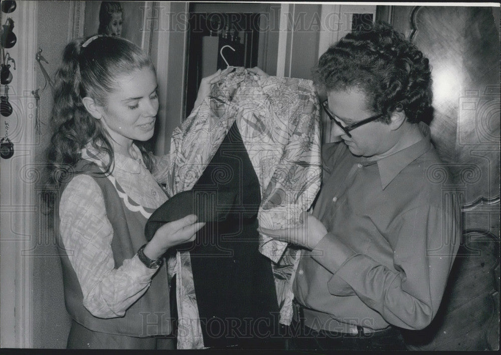 1969 Press Photo Minou Drouet and FiancÃƒÂ© Patrick Font-Historic Images