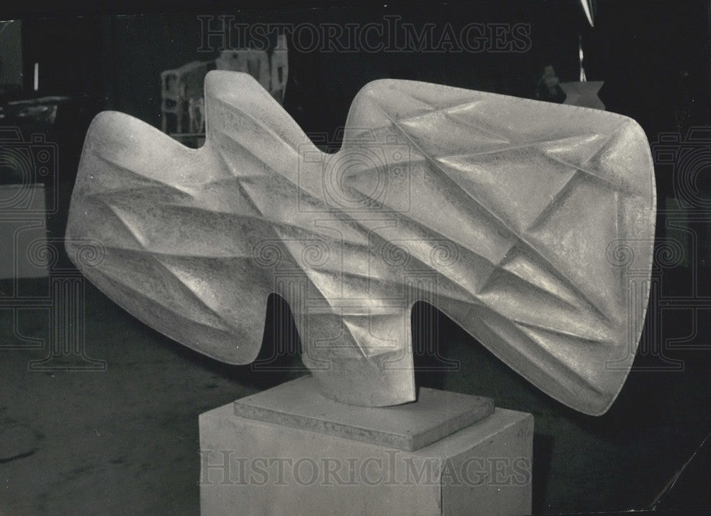 1957 Hajdu Sculpture Ouranos II&quot; at the Modern Art Museum&quot; - Historic Images