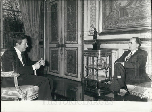 1982 Secretary General Italian Communist Party Meets with Mitterand - Historic Images