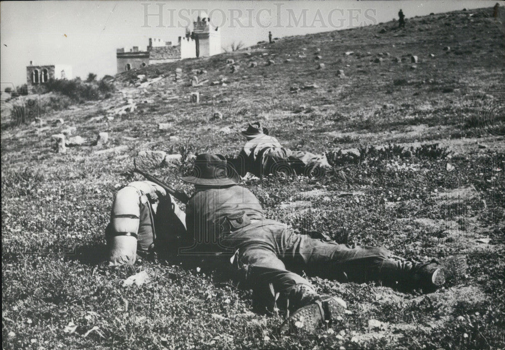 1956 Press Photo French Military Operations Continue Against Rebels South Setif-Historic Images