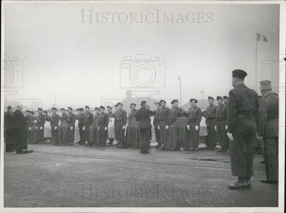 1953 Mourning Ceremony for Plane Crash Victims. Tegel, Germany. - Historic Images