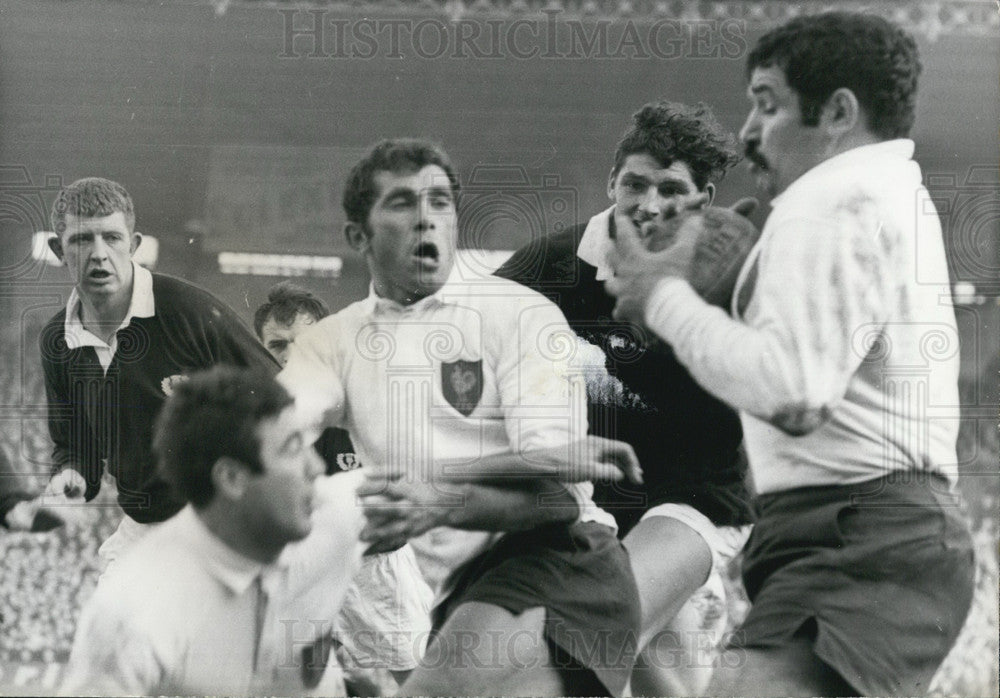 1967, Scotland Beats France in Rugby Match - Historic Images