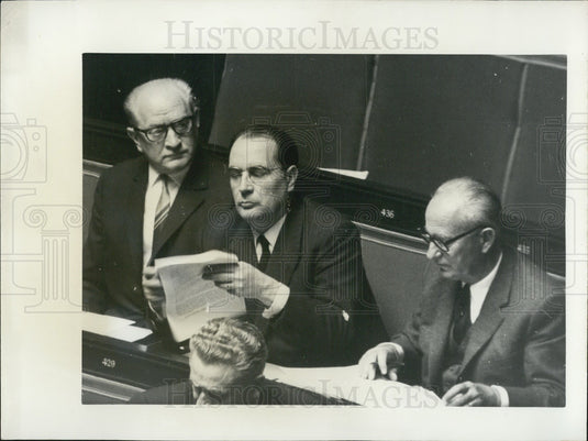 1967 Press Photo Debate Over Censorship Motion Presented by FGDS PC Today - Historic Images