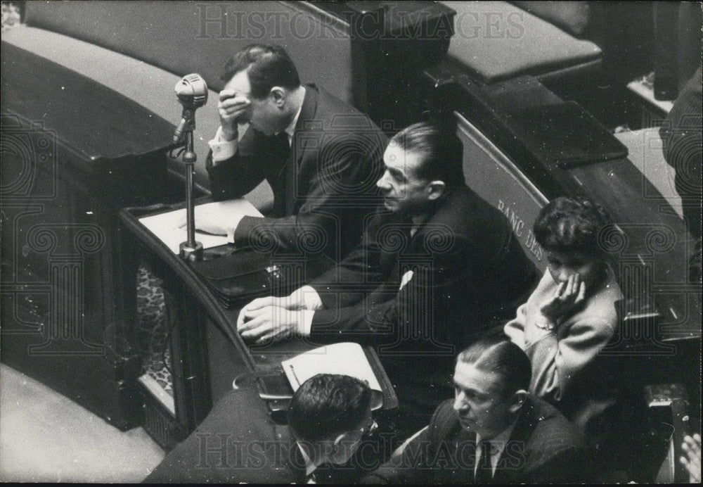 1960, Parliament Session Quiet During Debre&#39;s Speech - Historic Images