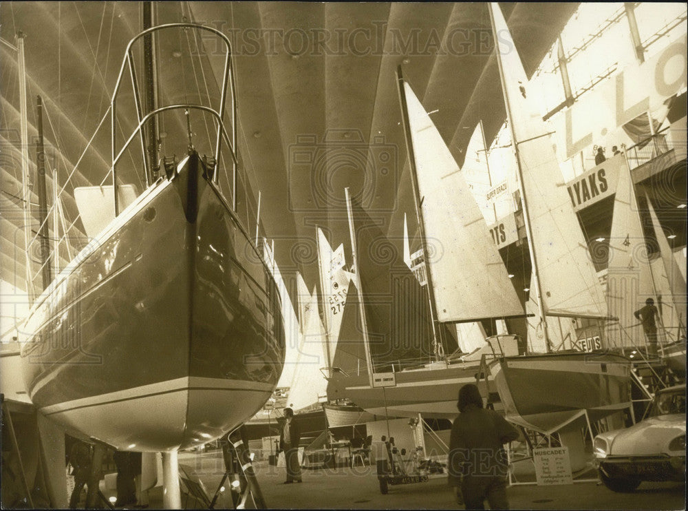 1974 Press Photo 13th International Pleasure Boating Expo in Paris - Historic Images