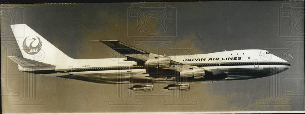 1973 Press Photo Japan Air Lines Boeing 747 - Historic Images