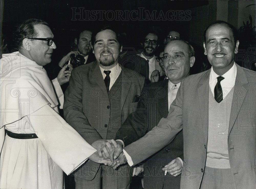 1969 Press Photo Four French Heart Transplant Patients Meet at Film Premier-Historic Images