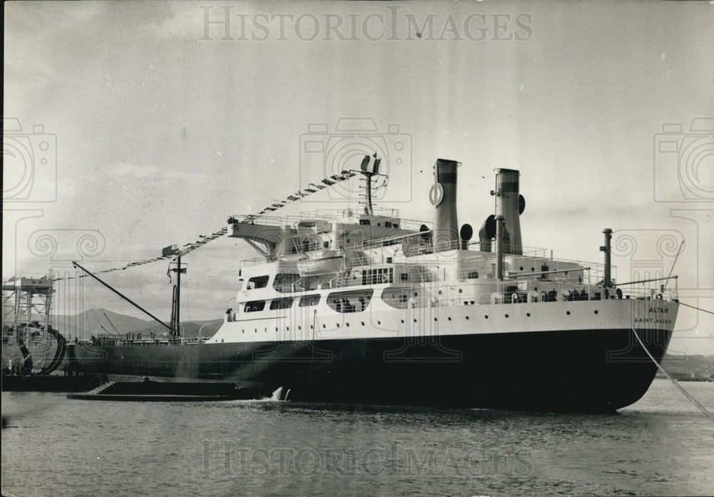 1959 Press Photo Michel Debre Opens New Hassi-Messaoud Pipeline at Port Bougie-Historic Images