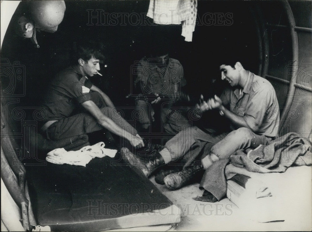 1970, Ceasefire at the Suez Canal Continues, Israeli Soldiers Relax - Historic Images