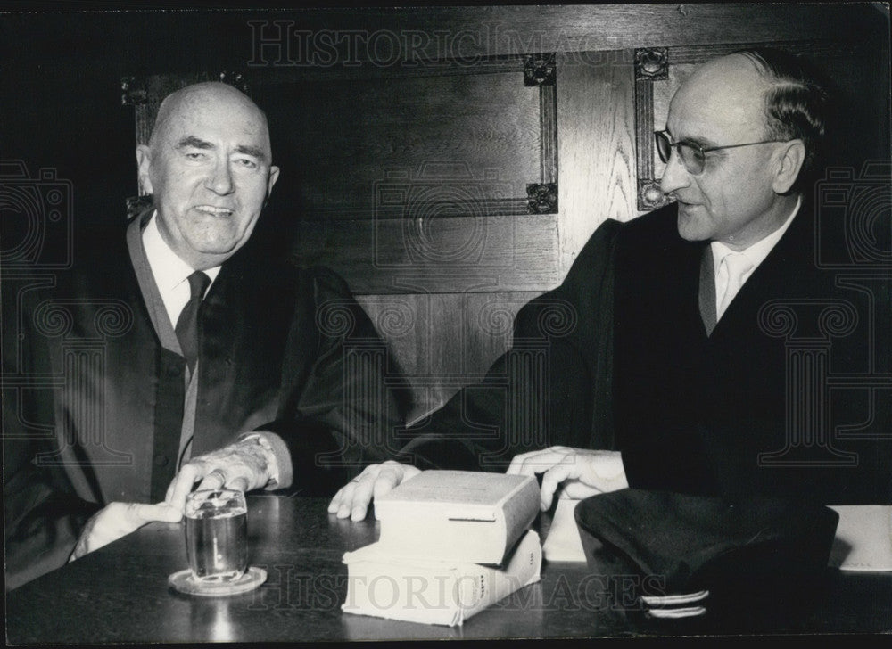 1966 Press Photo German Prosecutor R.A. Meier. Gerald M. Werner Trial.-Historic Images