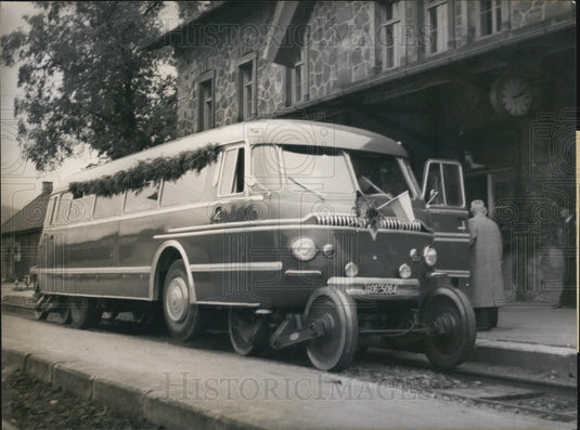 1953 Press Photo Omnibus in Bavaria. - Historic Images