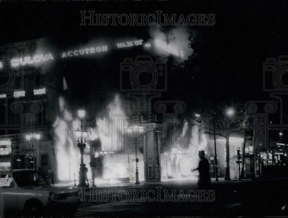 1970, The Store "Lancel" Burning Down - Historic Images