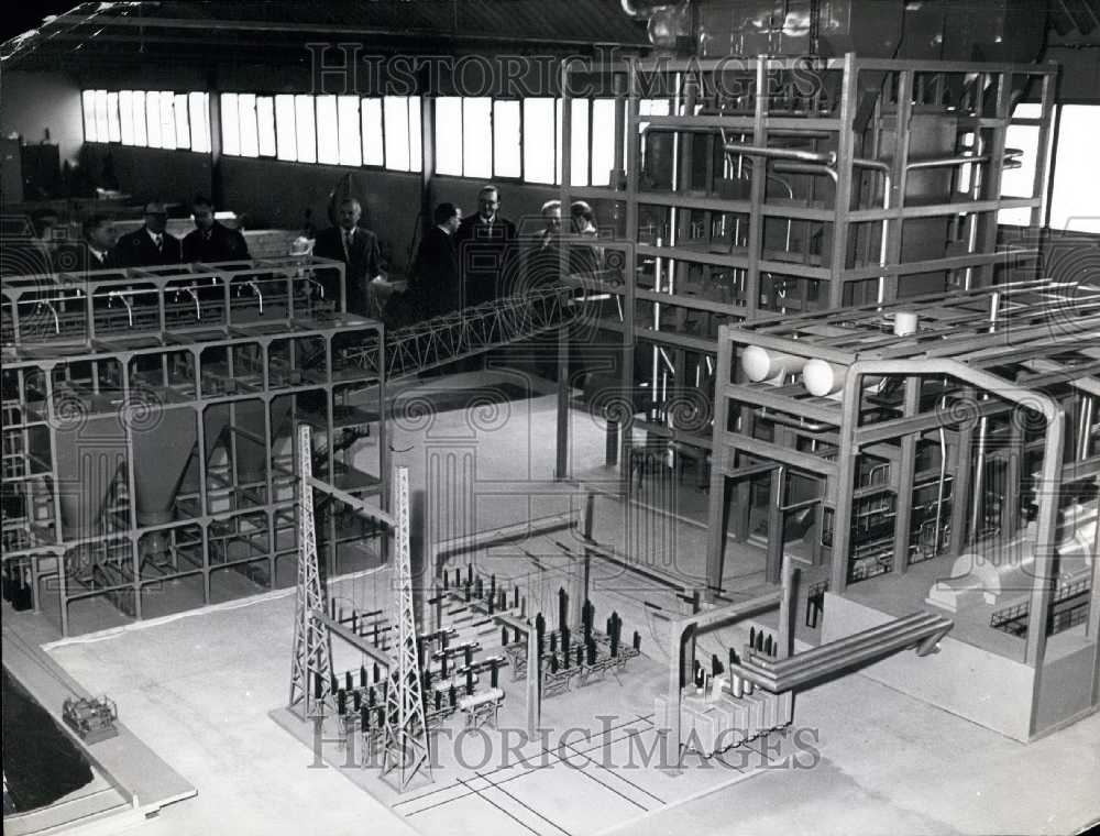 1958, Electric Plant Model for Exhibition. Siegburg. - Historic Images