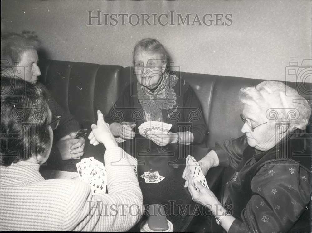 1955, German Women Playing Skat. Bremen. First German Women&#39;s Club. - Historic Images