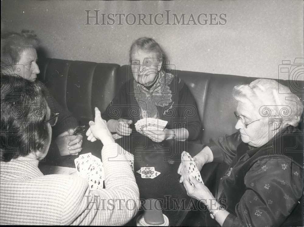 1955, German Women Playing Skat. Bremen. First German Women's Club. - Historic Images