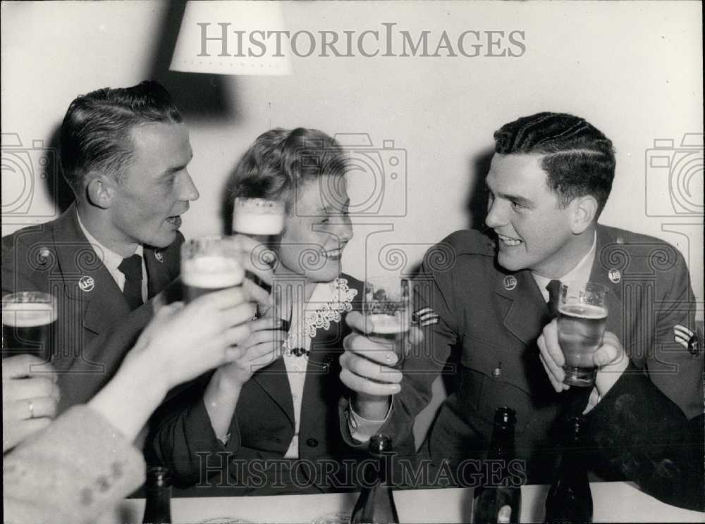 1956, American Soldiers Stay With German Families. - Historic Images