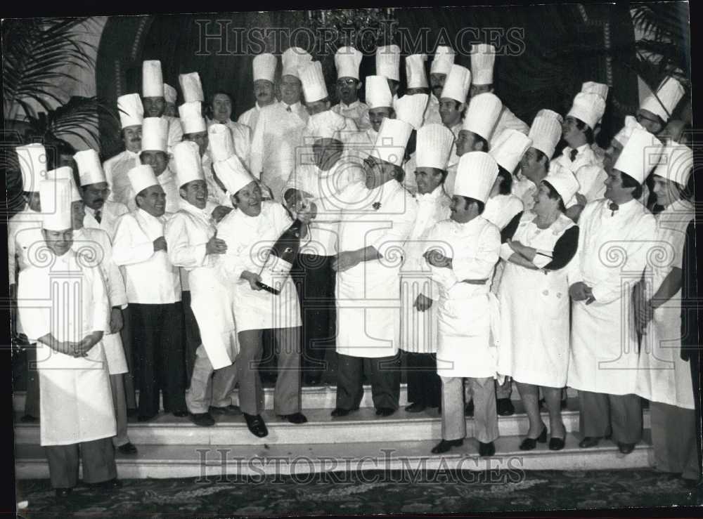 1977 Press Photo French Cooking "Summit" Brings 60 Best Together - Historic Images
