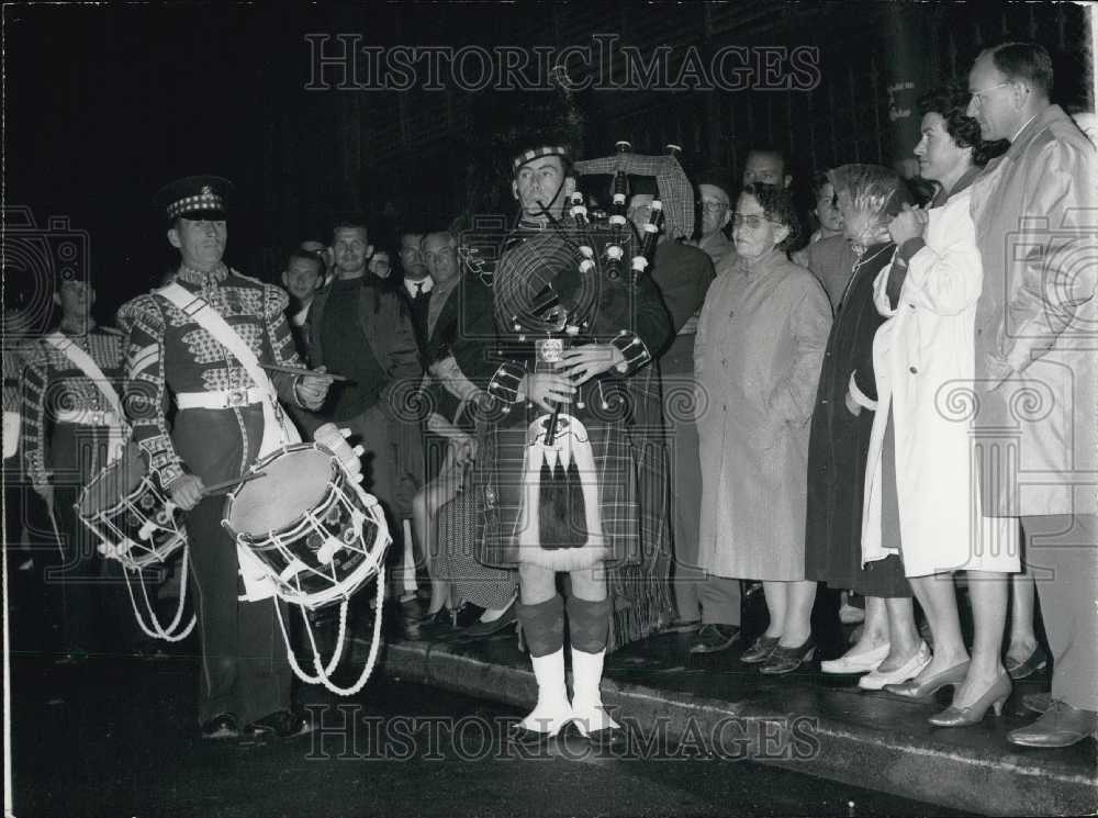 1962 Drum Corp of Junior Guardsmen Play at Ternes Place, Paris - Historic Images