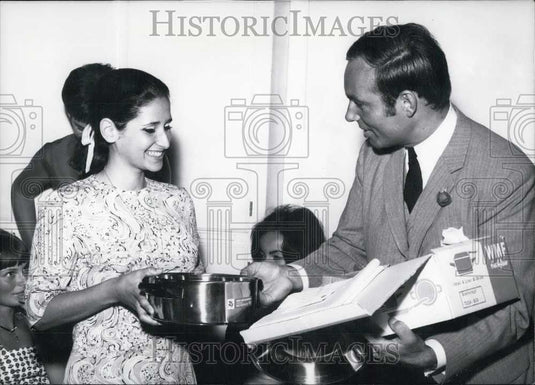 1967 Press Photo Renate Baumgarten Wins Salad Competition. Munich. - Historic Images