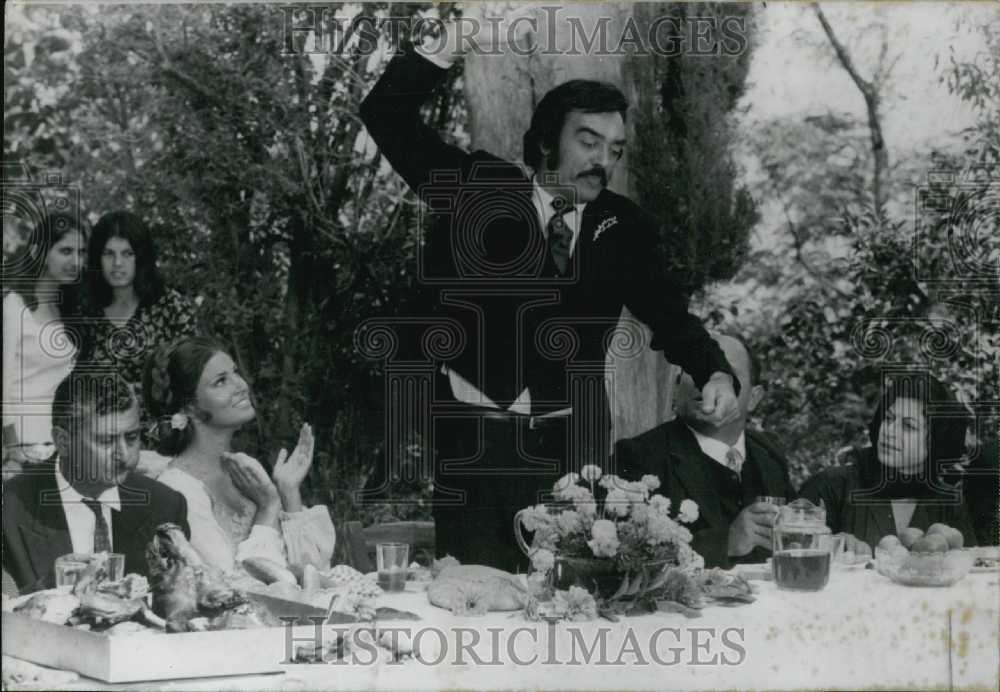 1970, Raquel Welch Films "Beloved" with Richard Johnson in Cyprus - Historic Images