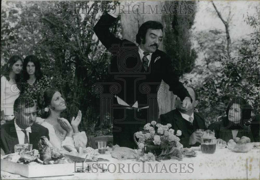 1970, Raquel Welch Films "Beloved" with Richard Johnson in Cyprus - Historic Images