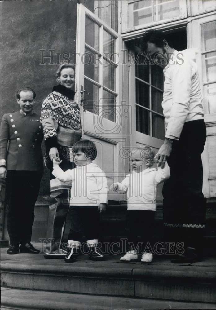 1924 Press Photo Princess Margrethe of Denmark ,Prince Henry Frederick & Joachim - Historic Images