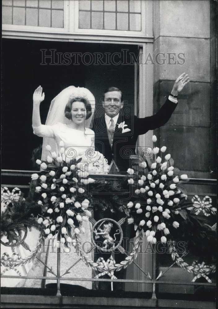 Press Photo THE MARRIAGE OF PRINCESS BEATRIX OF HOLLAND TO DECLAUS VON AMSBERG. - Historic Images