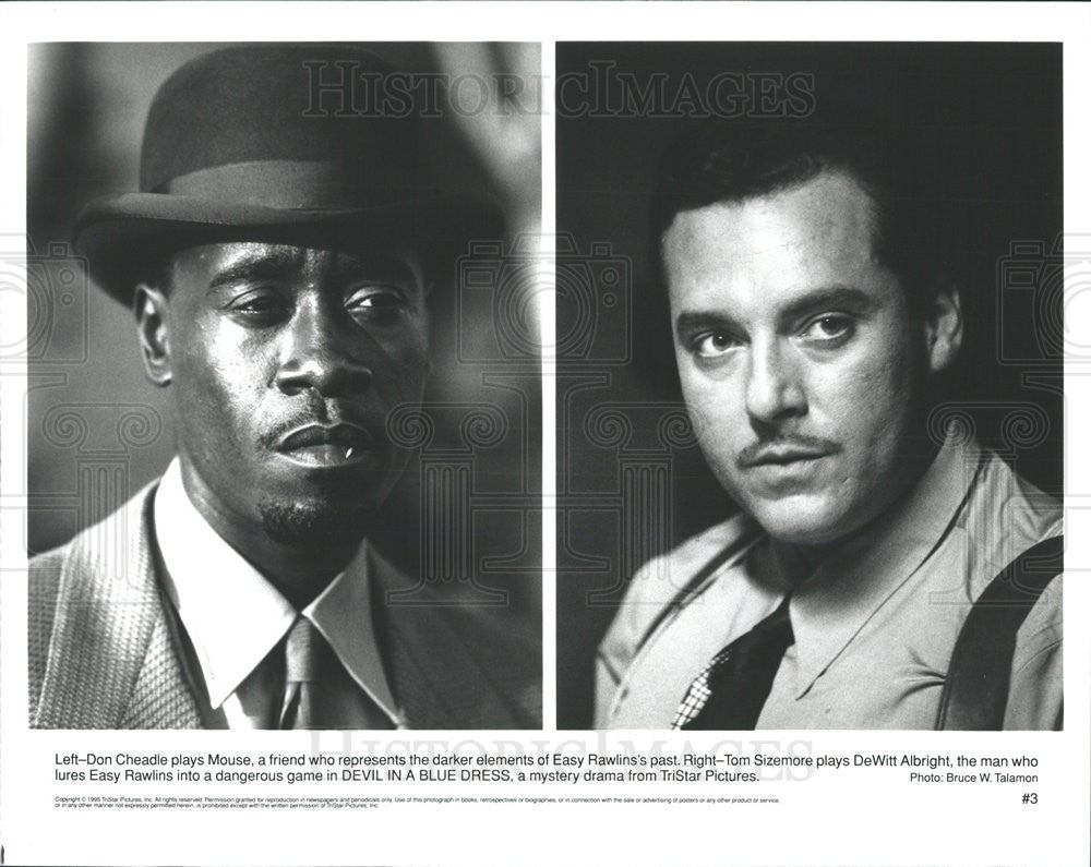 1995 Press Photo Devil In A Blue Dress Film Actors Don Cheadle Tom Sizemore - Historic Images