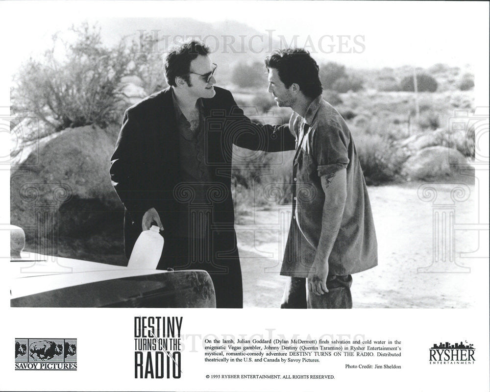 1995 Press Photo Destiny Turns On The Radio Film Dylan McDermott Tarantino - Historic Images