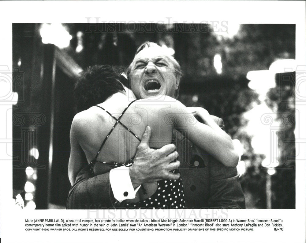 1992 Press Photo Anne Parillaud, Robert Loggia In &quot;Innocent Blood&quot; - Historic Images