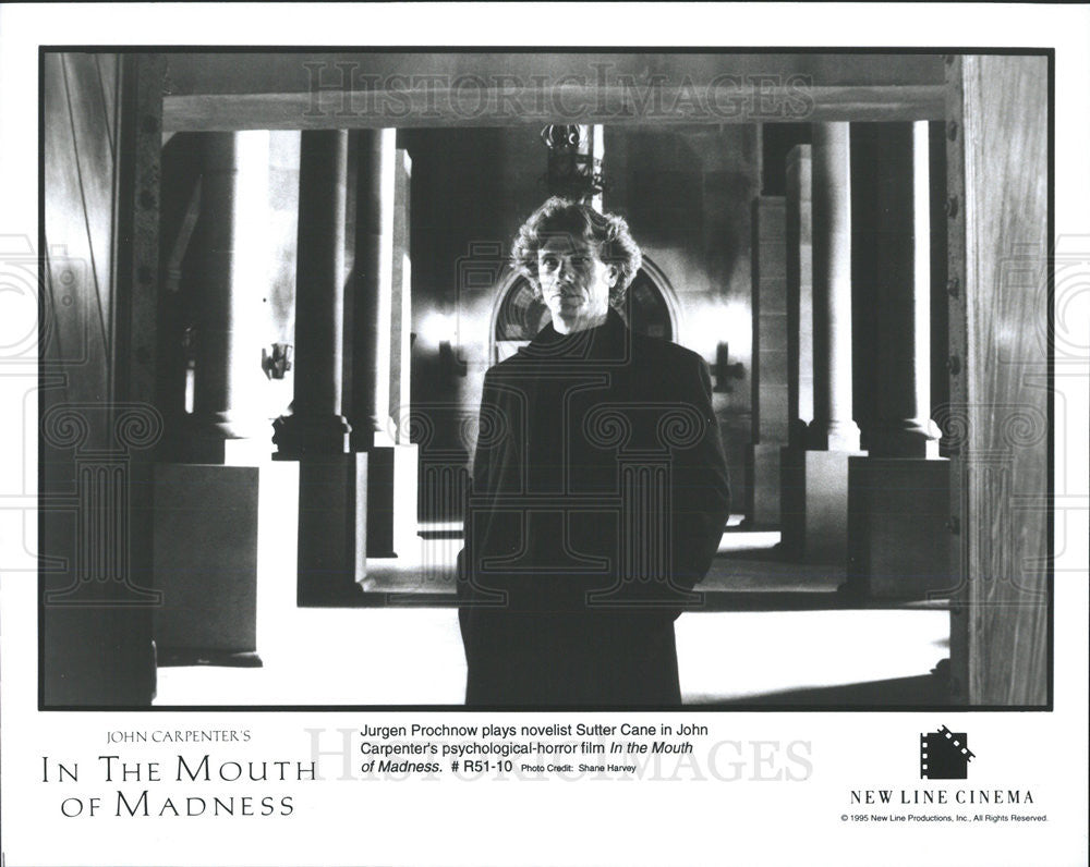 1995 Press Photo Jurgen Prochnow &quot;In The Mouth Of Madness&quot; - Historic Images