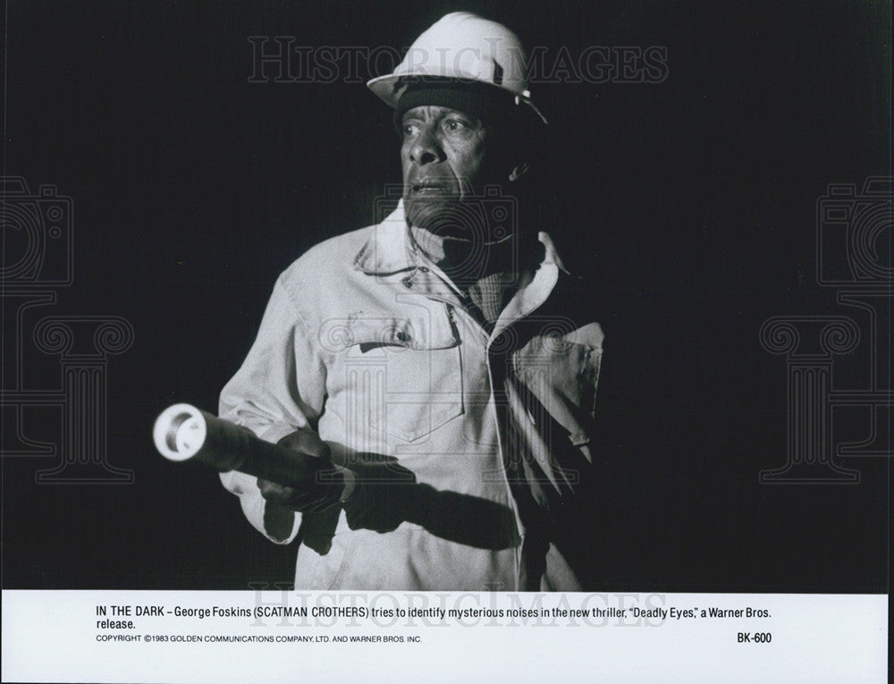 1983 Press Photo Scatman Crothers Stars In Deadly Eyes - Historic Images