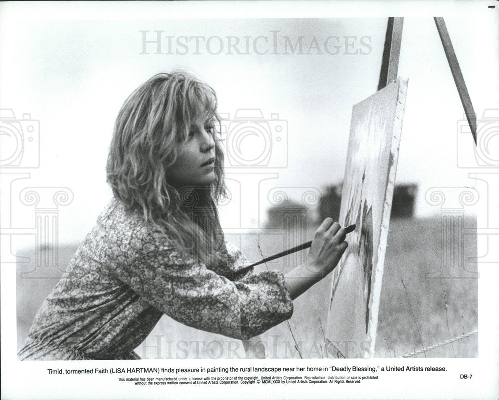 1981 Press Photo Lisa Hartman In &quot;Deadly Blessing&quot; - Historic Images