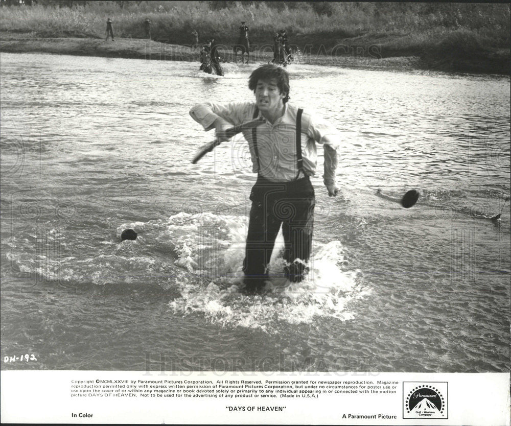 1978 Press Photo Richard Gere In &quot;Days Of Heaven&quot; - Historic Images