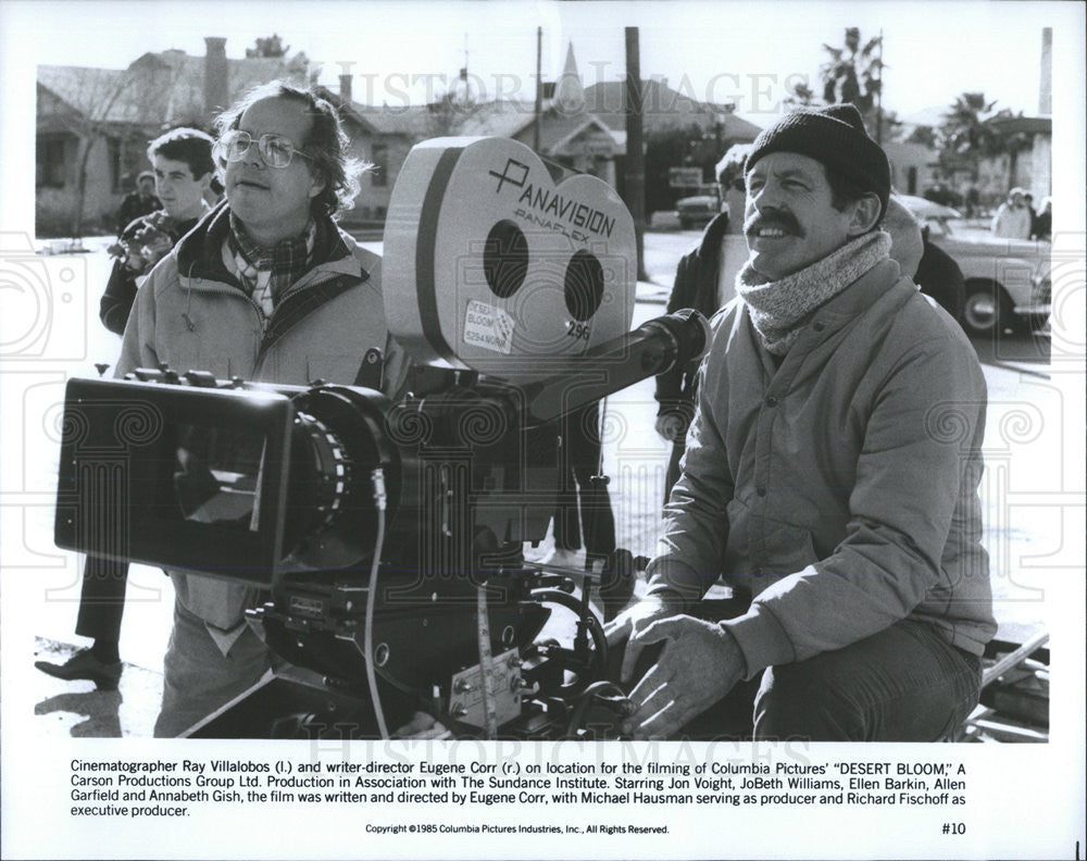 1985 Press Photo Ray Villalobos Cinematographer Eugene Corr Writer Director - Historic Images