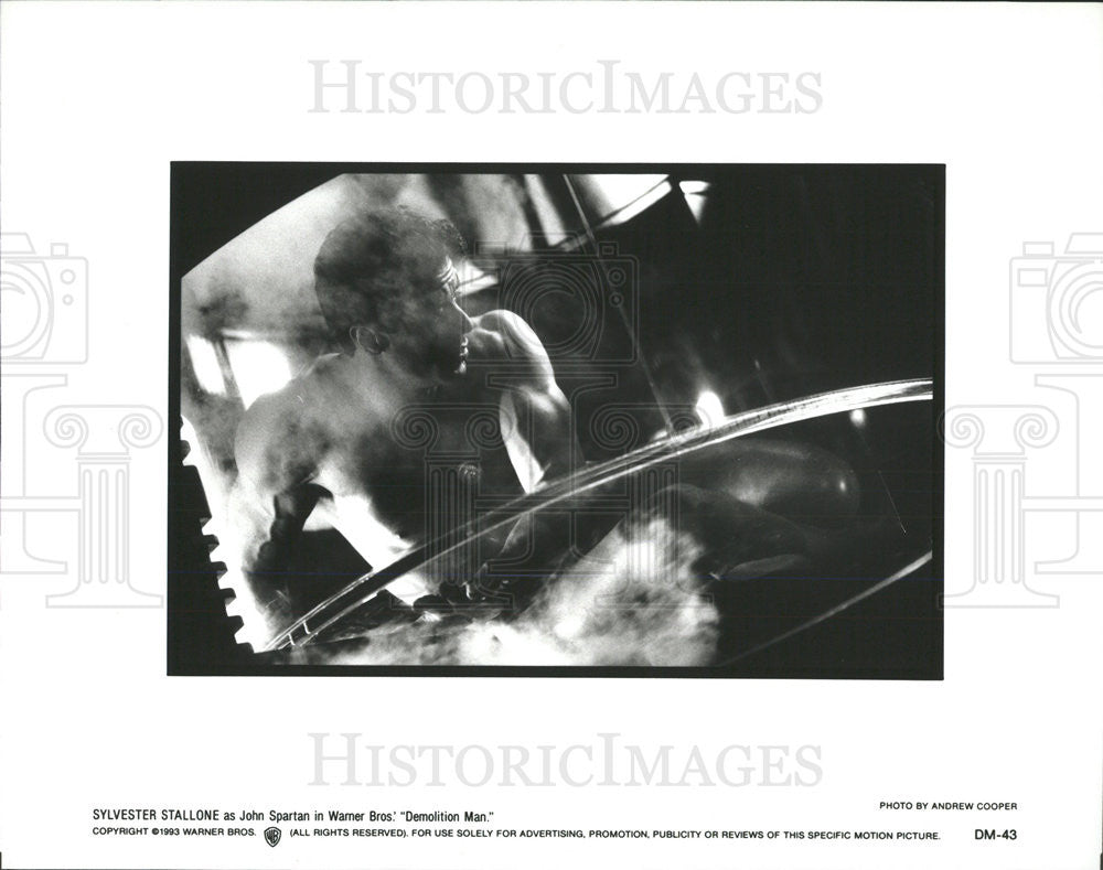 1993 Press Photo Sylvester Stallone In &quot;Demolition Man&quot; - Historic Images