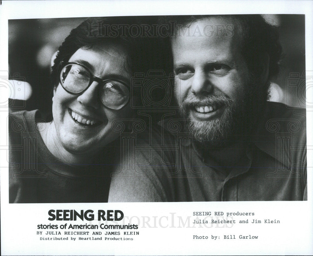 1983 Press Photo &quot;Seeing Red&quot; Producers Julia Reichert, Jim Klein - Historic Images